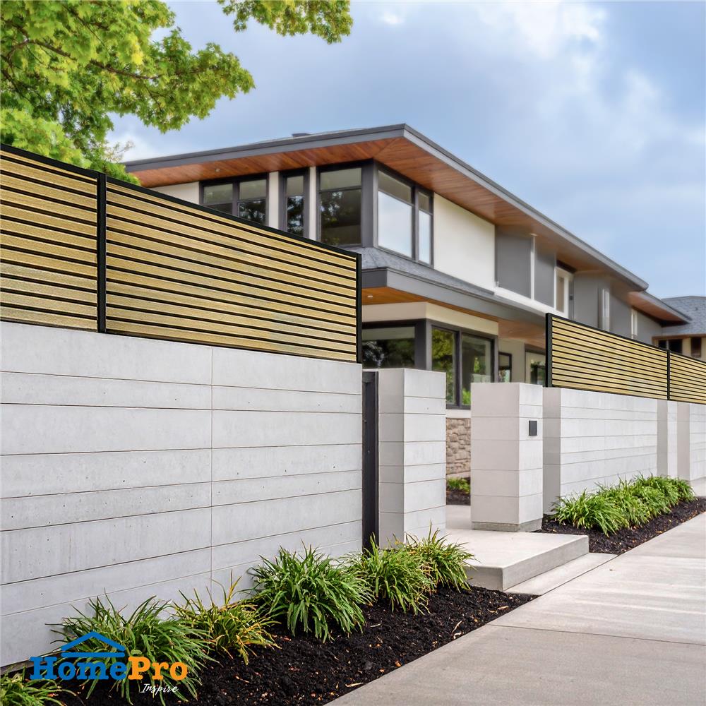 รั้วบังตาทึบ SUNSHIELD F830 SET A 0.8x3.0 ม. สีโอ๊ค