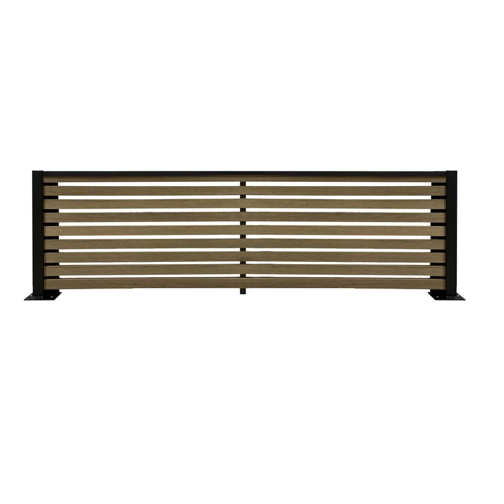 รั้วบังตา SUNSHIELD S124 SET A 1.0x2.4 ม. สีวอลนัท