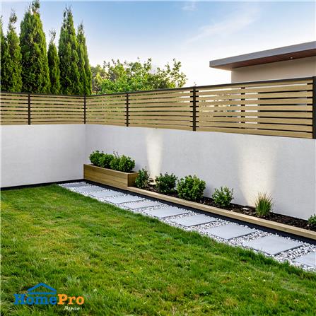 รั้วบังตาโปร่ง SUNSHIELD S130 SET B 1.0x3.0 ม. สีโอ๊ค_4