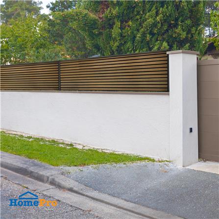 รั้วบังตาทึบ SUNSHIELD F130 SET B 1.0x3.0 ม. สีวอลนัท_7