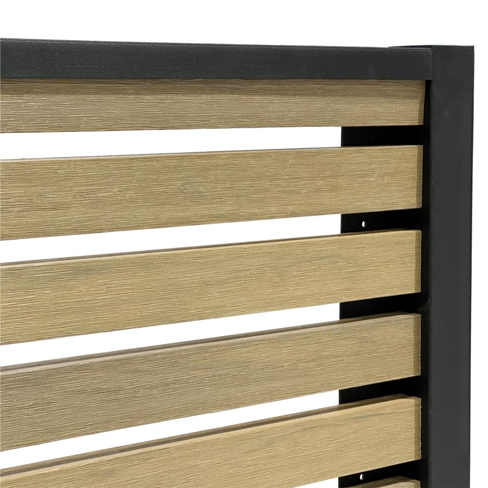 รั้วบังตาโปร่ง SUNSHIELD S830 SET A 0.8x3.0 ม. สีโอ๊ค