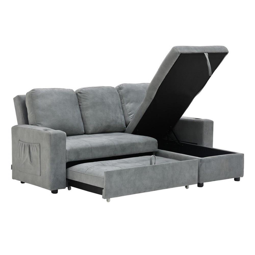 โซฟาเข้ามุมขวา SB FURNITURE REINDEER 19242068 สีเทา