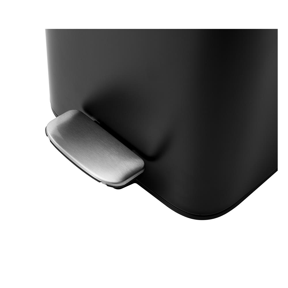 ถังขยะเหยียบเหลี่ยม ACCO VELUXE 5 ลิตร สีดำ