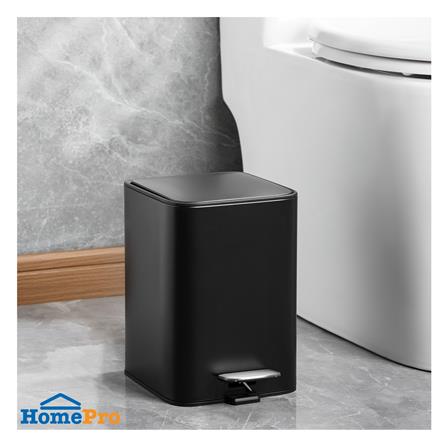 ถังขยะเหยียบเหลี่ยม ACCO VELUXE 5 ลิตร สีดำ_5
