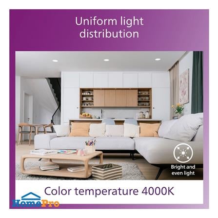 ดาวน์ไลท์ LED PHILIPS MESON COMFORT 9 วัตต์ COOL WHITE 4 นิ้ว สีขาว กลม_3