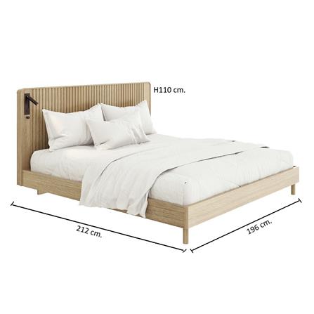 ชุดห้องนอน 6 ฟุต SB FURNITURE VALLEY 59063078 สีน้ำตาล_3