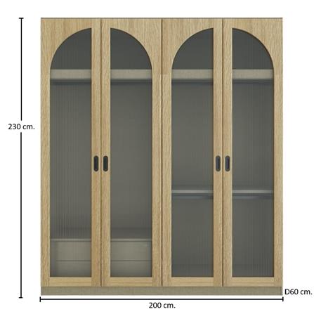 ชุดห้องนอน 5 ฟุต SB FURNITURE VALLEY 59062729 สีน้ำตาล_4