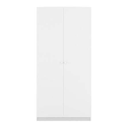 ตู้เสื้อผ้า 2 บานเปิด KONCEPT BLOX 19225426 100 ซม. สีขาว_0
