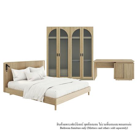 ชุดห้องนอน 6 ฟุต SB FURNITURE VALLEY 59063079 สีน้ำตาล_0