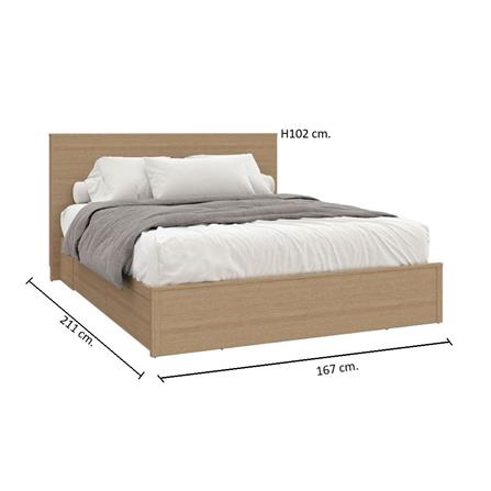 ชุดห้องนอน 5 ฟุต KONCEPT TIMBUR 59062095 สีน้ำตาล_2