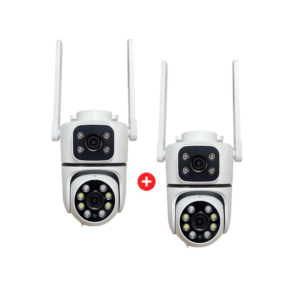 กล้องวงจรปิดภายนอก 2 เลนส์ EAGLE EYE EG-IP253DW1 3+3MP 3 ล้านพิกเซล (ชุด 1 แถม 1)