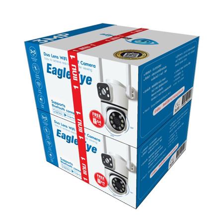 กล้องวงจรปิดภายนอก 2 เลนส์ EAGLE EYE EG-IP253DW1 3+3MP 3 ล้านพิกเซล (ชุด 1 แถม 1)_4