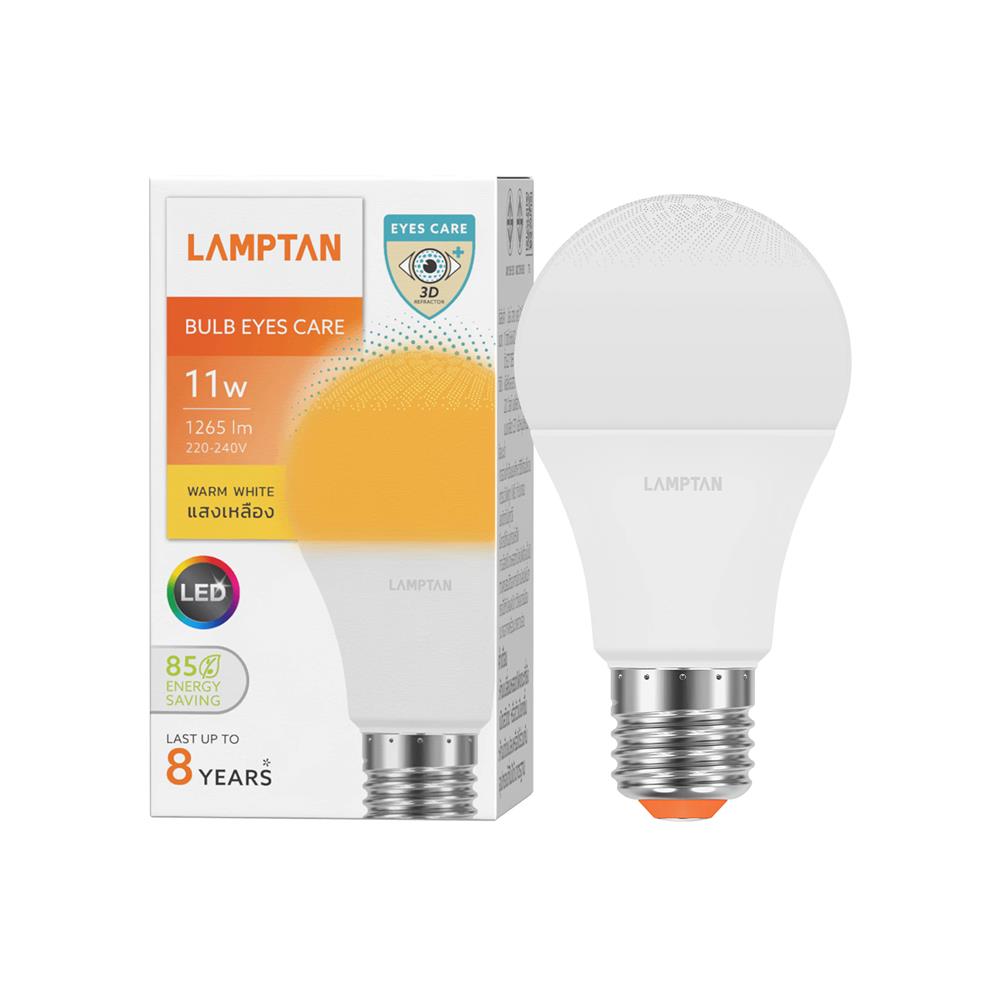 หลอด LED LAMPTAN EYES CARE 11 วัตต์ WARM WHITE E27