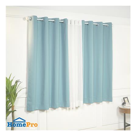 ผ้าม่าน EYELET HOME LIVING STYLE EASY UV 150X160 ซม. สีฟ้า_4