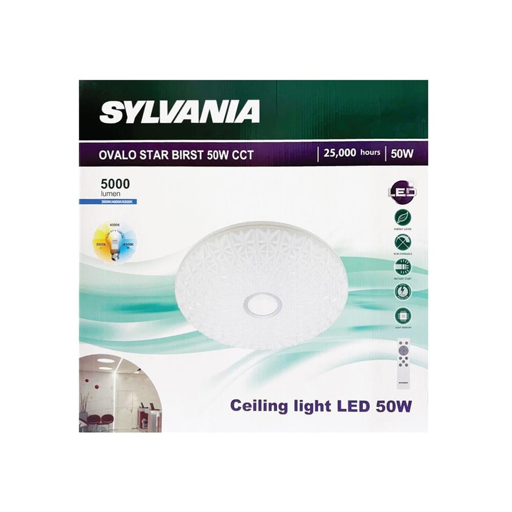 ไฟเพดาน LED SYLVANIA STAR BIRST 50 วัตต์ DAYLIGHT/COOL WHITE/WARM WHITE 19 นิ้ว
