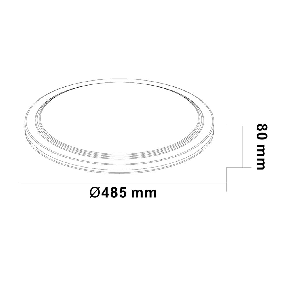 ไฟเพดาน LED SYLVANIA SPARKING SILVER 50 วัตต์ DAYLIGHT/COOL WHITE/WARM WHITE 19 นิ้ว