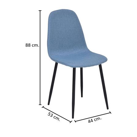 เก้าอี้ทานข้าว SB FURNITURE LALADA 19235283 สีฟ้า_5