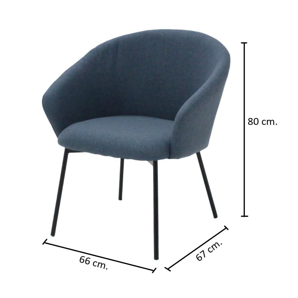 เก้าอี้ทานข้าว SB FURNITURE VELLAY 19233960 สีน้ำเงิน