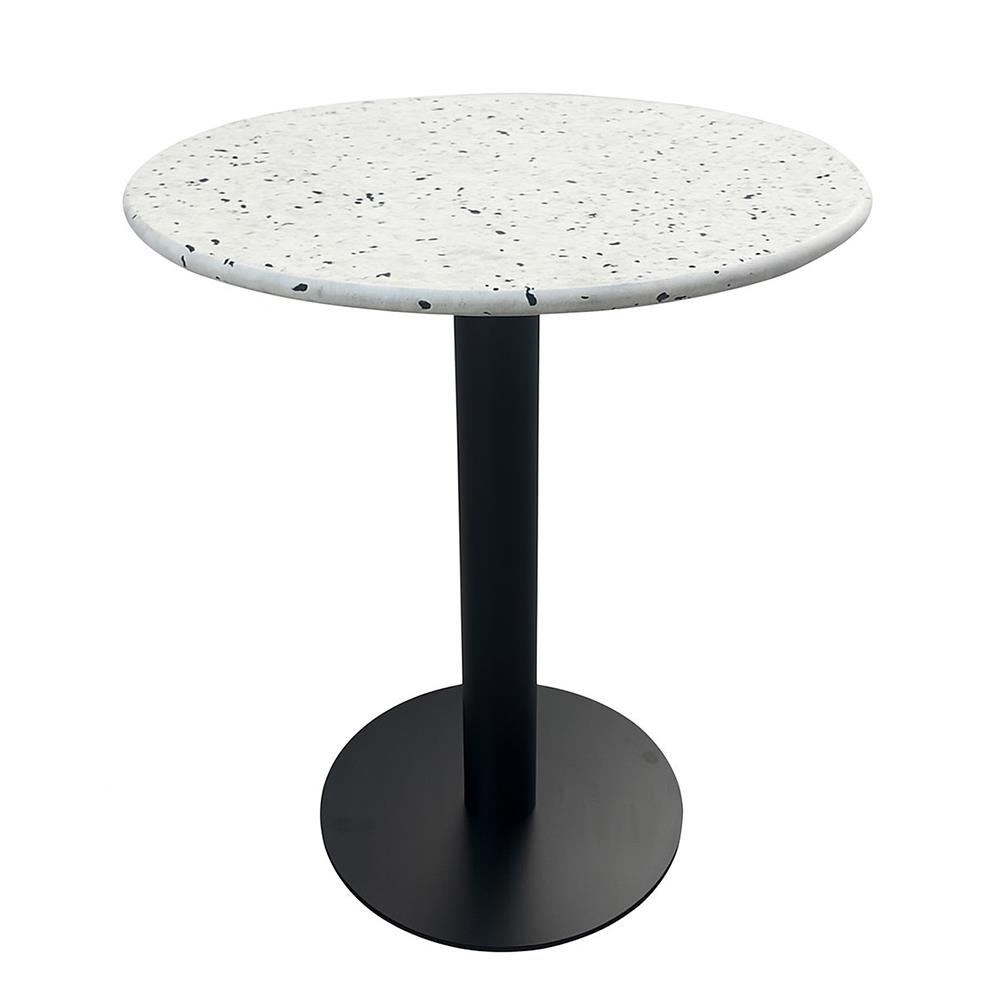 โต๊ะสนาม BENETTA TERRAZZO 70 ซม. สีขาว/ดำ