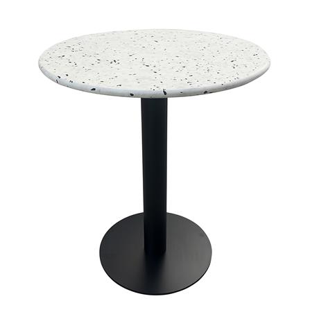 โต๊ะสนาม BENETTA TERRAZZO 70 ซม. สีขาว/ดำ_0