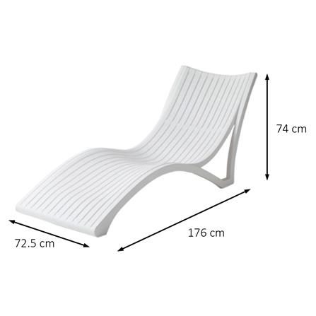 เตียงริมสระ SPRING HAWAII สีขาว_2