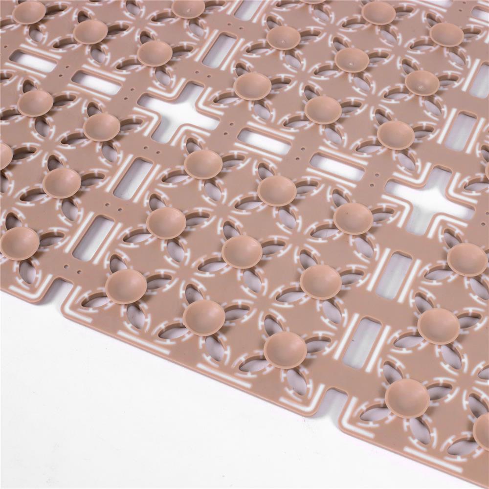 แผ่นกันลื่น HOME LIVING STYLE WAFFLE 40X66 ซม. สีกากี