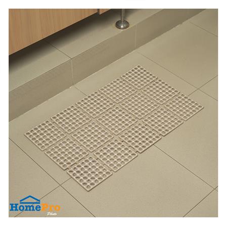 แผ่นกันลื่น HOME LIVING STYLE WAFFLE 40X66 ซม. สีกากี_4