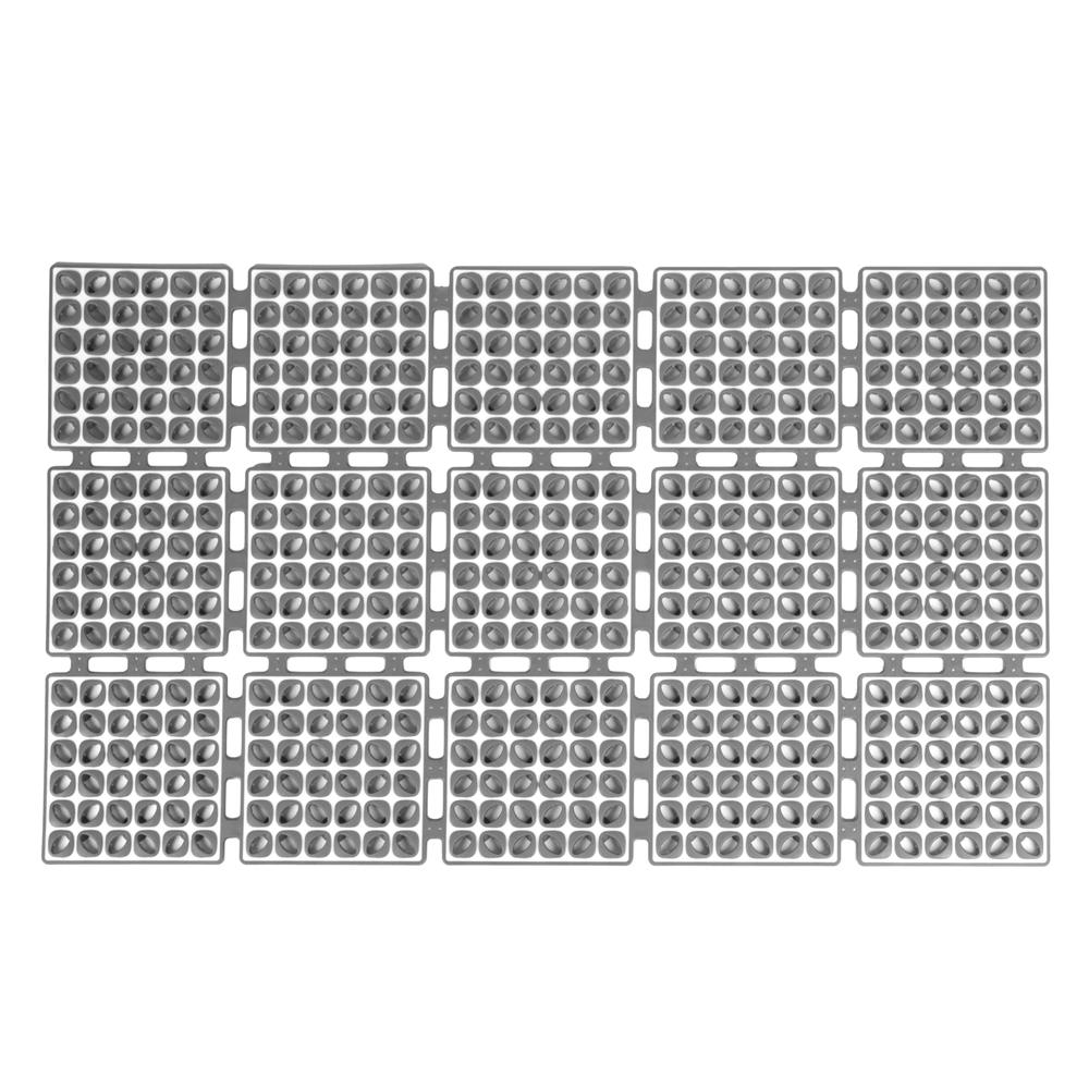 แผ่นกันลื่น HOME LIVING STYLE WAFFLE 40X66 ซม. สีเทา