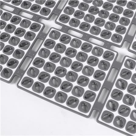 แผ่นกันลื่น HOME LIVING STYLE WAFFLE 40X66 ซม. สีเทา_1