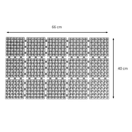 แผ่นกันลื่น HOME LIVING STYLE WAFFLE 40X66 ซม. สีเทา_6