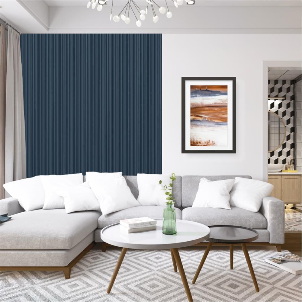 แผ่นผนัง PS LINEDEKOR DL004-11 12x1.2x300 ซม. สีน้ำเงิน