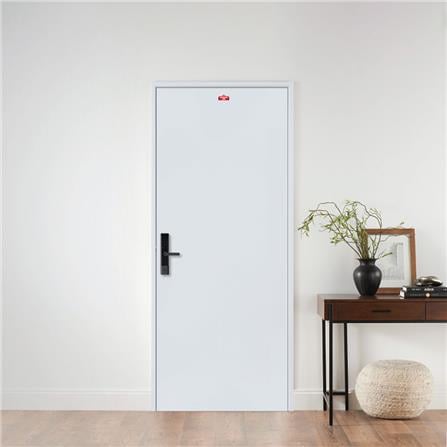 ประตูภายนอกเหล็ก เจาะลูกบิด PROFESSIONAL DOOR D2G 89.2x199.4 ซม. สีเทา_2