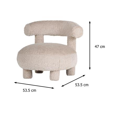ARMCHAIR เด็ก FURDINI VINDA สีน้ำตาลอ่อน_8