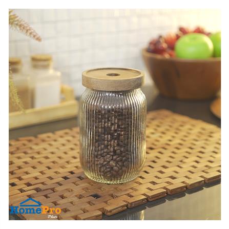 ขวดโหลแก้วฝาดึง 630 มล. KECH TIMBER_3