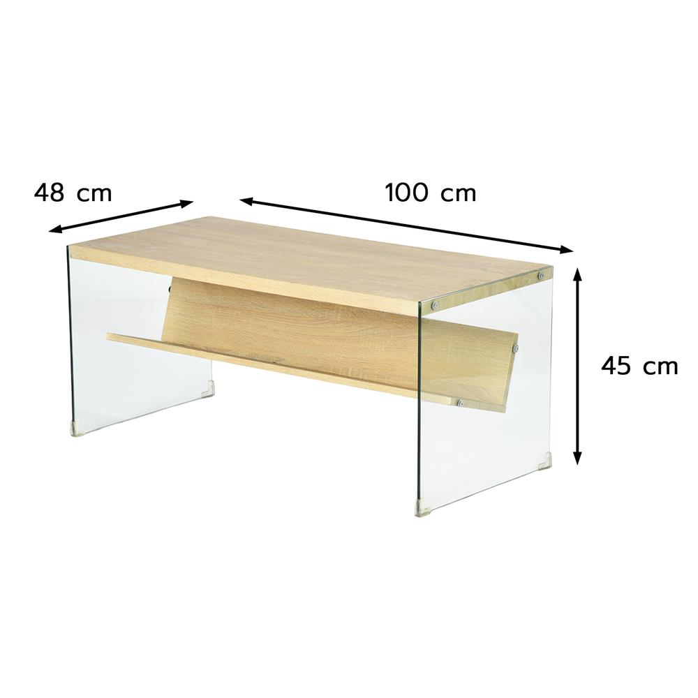 โต๊ะกลาง FURDINI GLOSS 100 ซม. สี NATURAL