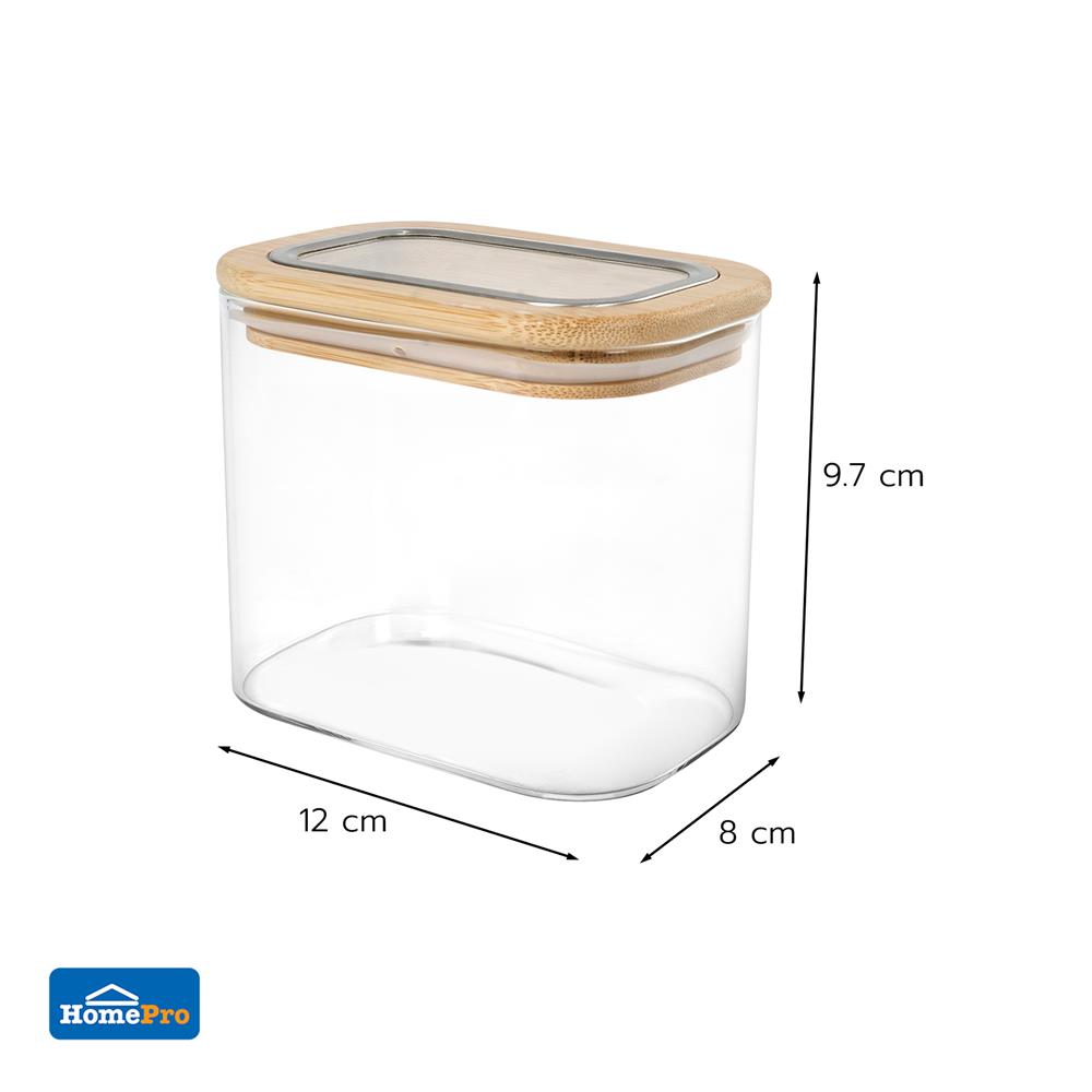 ขวดโหลแก้วโบโรซิลิเกตฝาดึง 560 มล. KECH CLAIRE