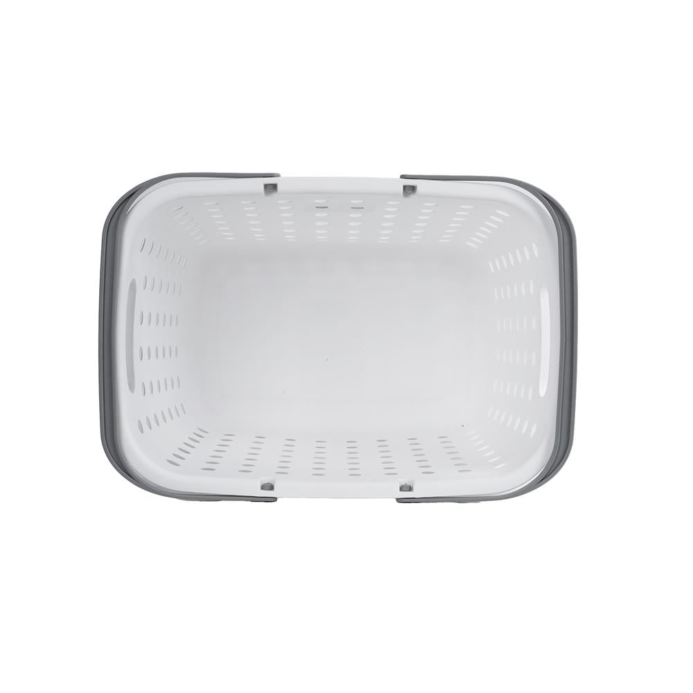 ตะกร้าผ้าเหลี่ยมหูหิ้ว PLIM OLEN SIZE M สีขาว