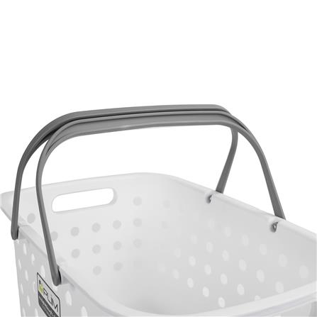 ตะกร้าผ้าเหลี่ยมหูหิ้ว PLIM OLEN SIZE S สีขาว_2