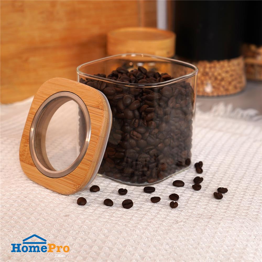 ขวดโหลแก้วโบโรซิลิเกต ฝาดึง 660 มล. KECH CLAIRE