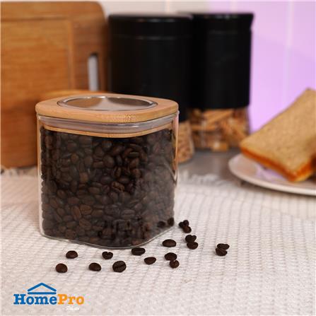 ขวดโหลแก้วโบโรซิลิเกต ฝาดึง 660 มล. KECH CLAIRE_4