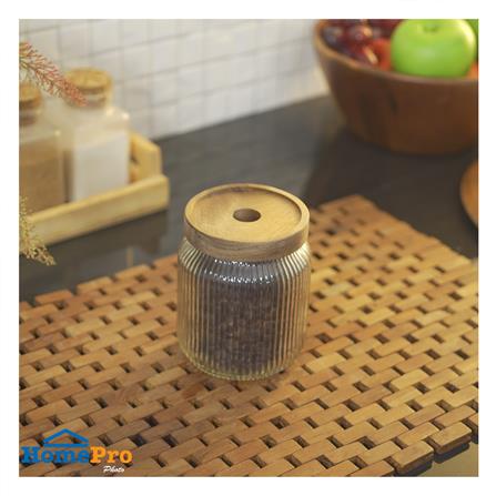 ขวดโหลแก้วฝาดึง 460 มล. KECH TIMBER_3