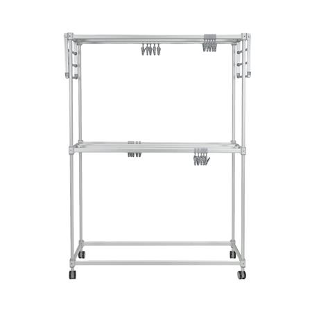 ราวตากผ้าอะลูมิเนียม มีปีกพับได้ 7 เส้น PLIM ALUFLEX 1.2 เมตร_1