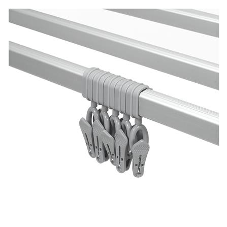 ราวตากผ้าอะลูมิเนียม มีปีกพับได้ 7 เส้น PLIM ALUFLEX 1.2 เมตร_4