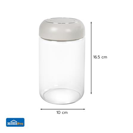 ขวดโหลแก้วโบโรซิลิเกตฝากด 850 มล. KECH JOLIE_4