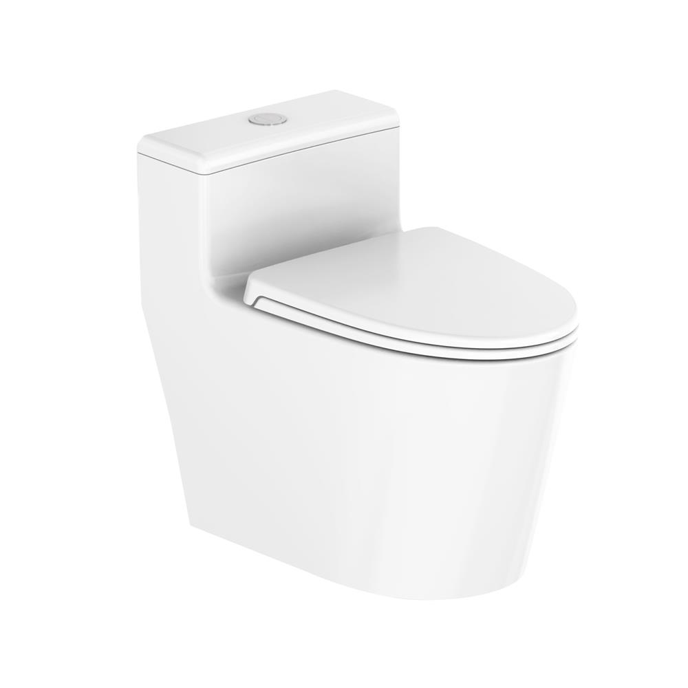 สุขภัณฑ์ 1 ชิ้น HAFELE 495.61.485 3/4.8 ลิตร สีขาว