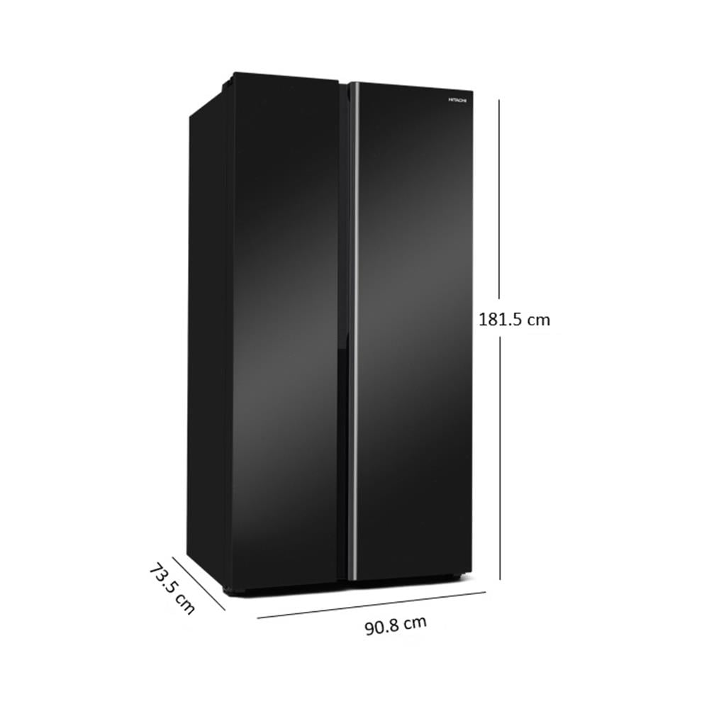 ตู้เย็น SIDE BY SIDE HITACHI HRSN9713ESUTH 23.2 คิว อินเวอร์เตอร์ สี MIDNIGHT SHINE