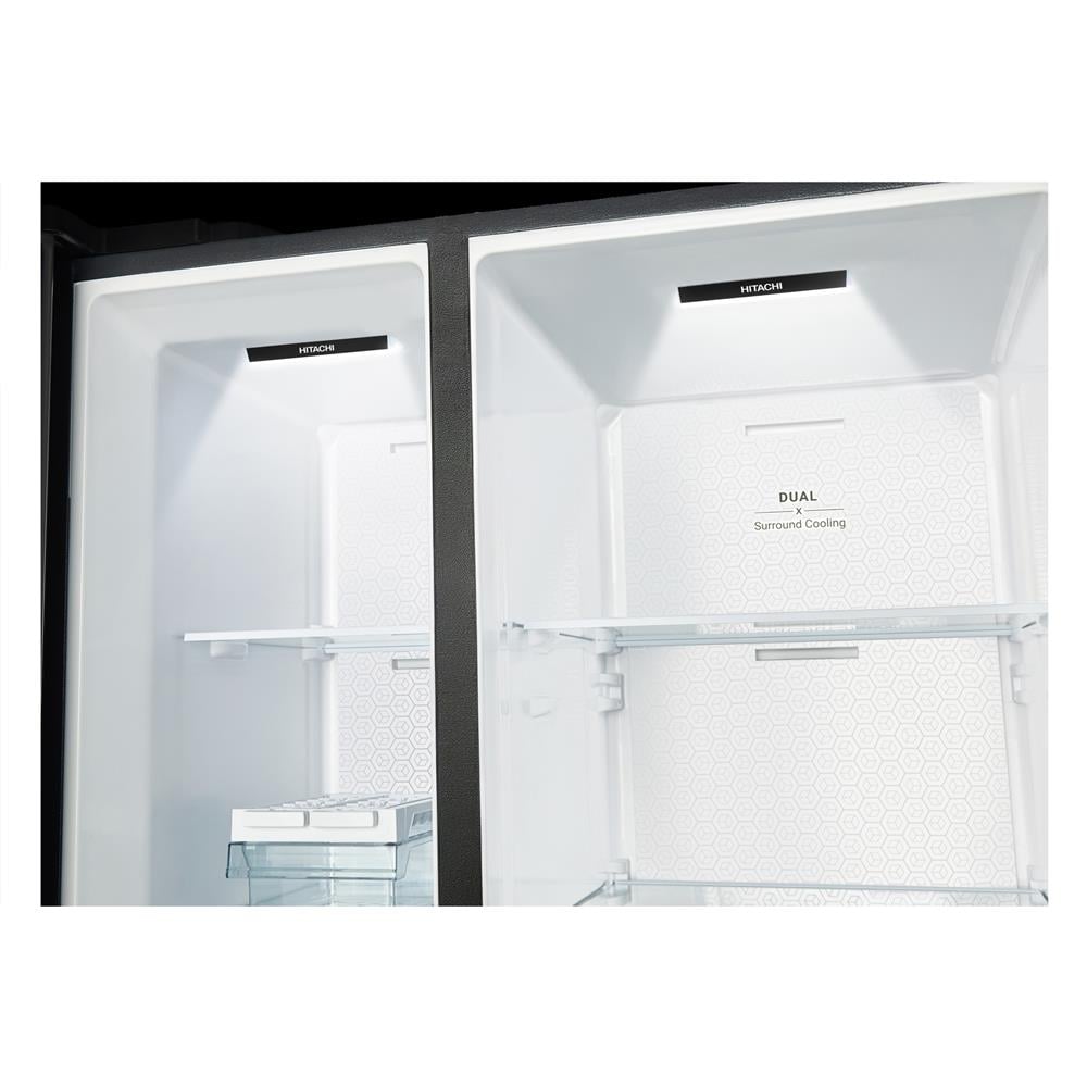 ตู้เย็น SIDE BY SIDE HITACHI HRSN9713ESUTH 23.2 คิว อินเวอร์เตอร์ สี MIDNIGHT SHINE