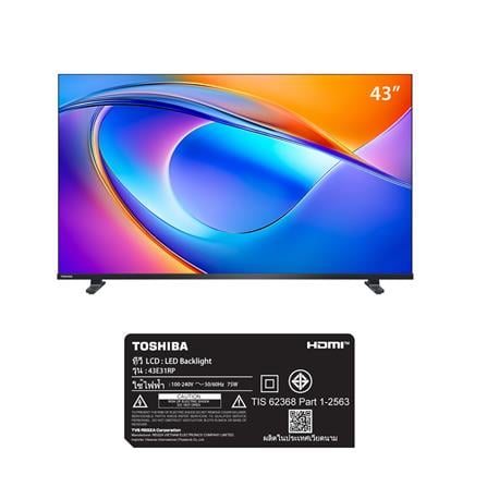 ทีวีแอลอีดี 43 นิ้ว TOSHIBA (HD, LED, VIDAA) 43E31RP_7