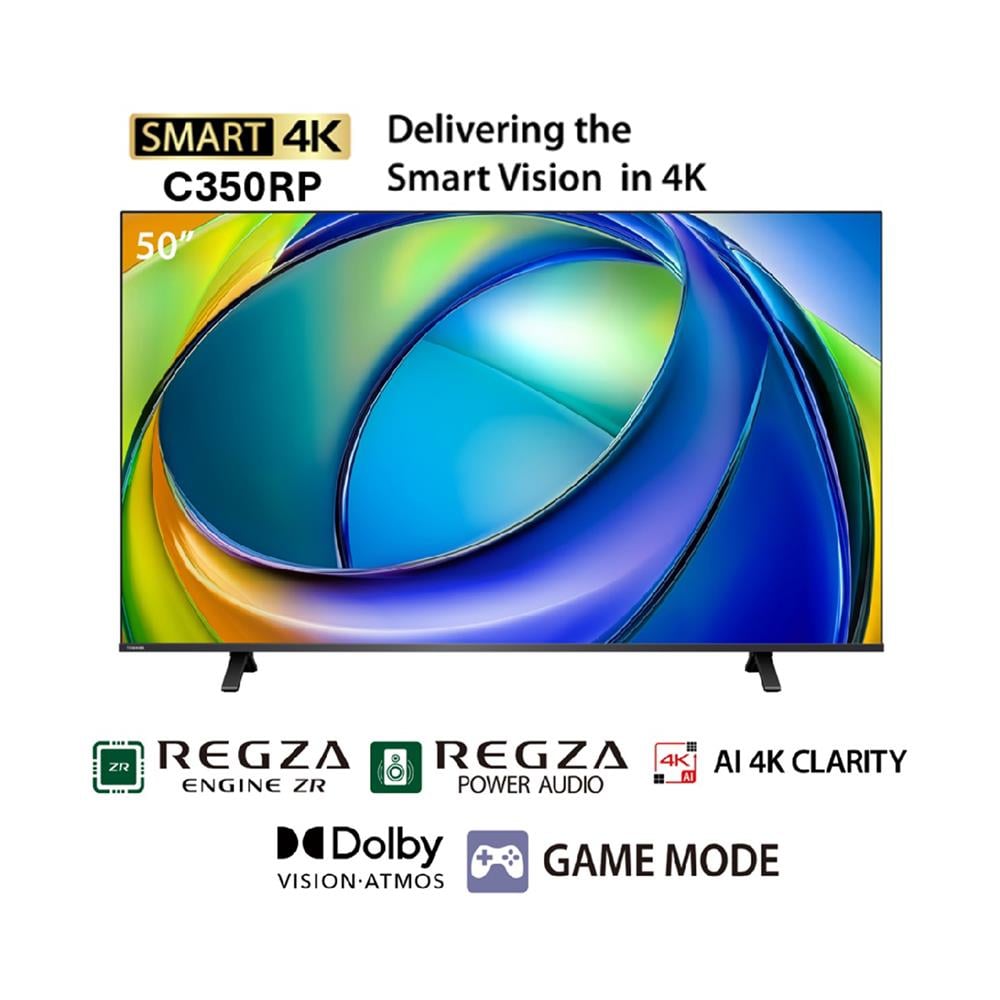 ทีวีแอลอีดี 50 นิ้ว TOSHIBA (4K, LED, VIDAA) 50C350RP