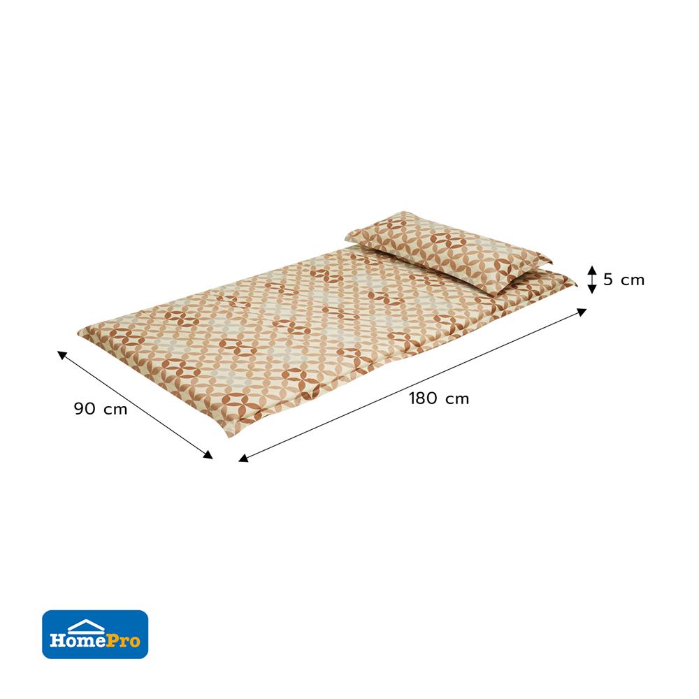ที่นอนปิกนิก HOME LIVING STYLE MOTION 90x180 ซม. สี BROWN